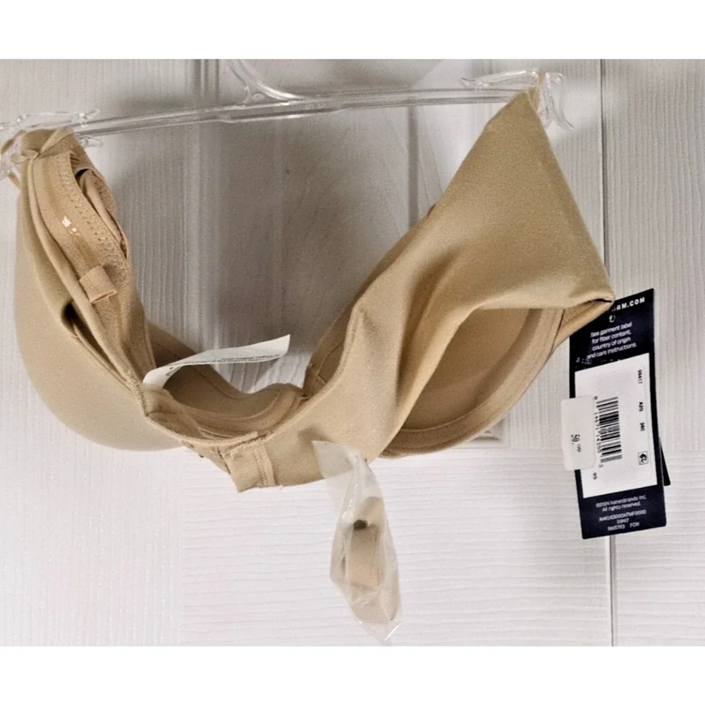 MAIDENFORM Women's 36C Strapless Shaping Custom Lift Underwire Bra Biege 09417
